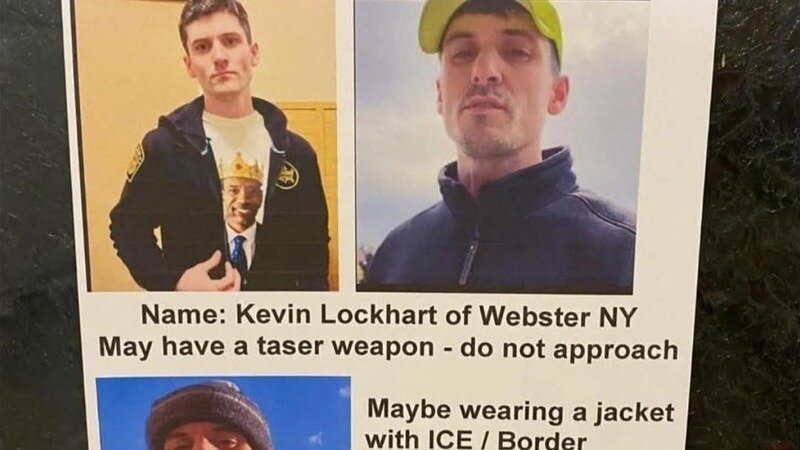 Warning flyer from the Change.org petition identifying Kevin Lockhart of Webster NY.